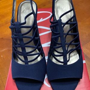 Impo navy sandals/heels